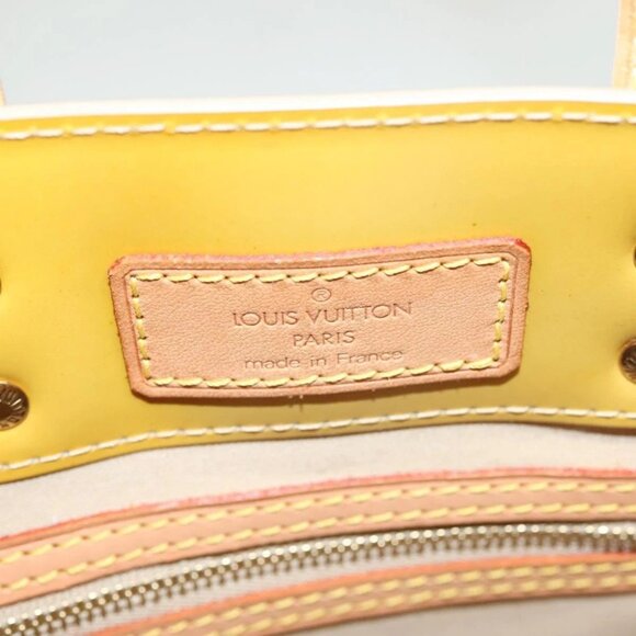 LOUIS VUITTON Monogram Vernis Reade PM Hand Bag Beige LV Auth - Picture 12 of 16